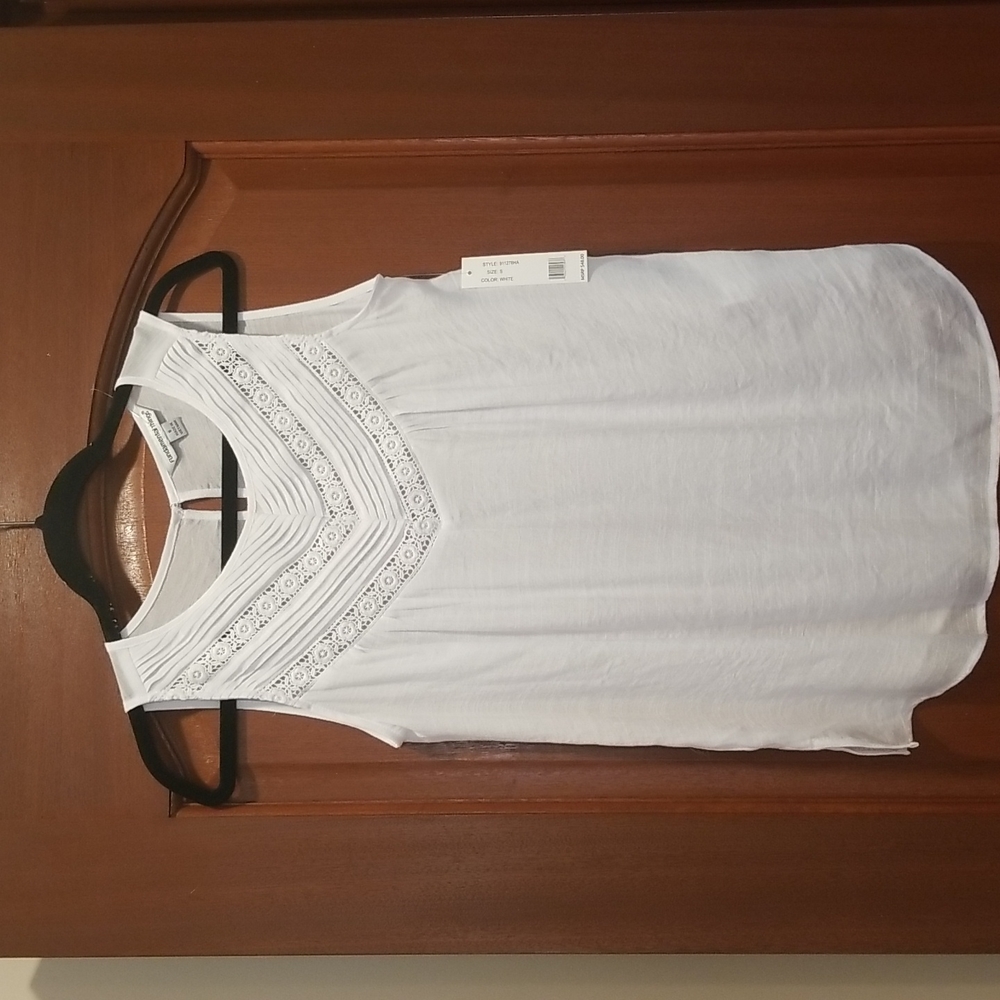 Fundamental Things sleeveless top blouse size S color white